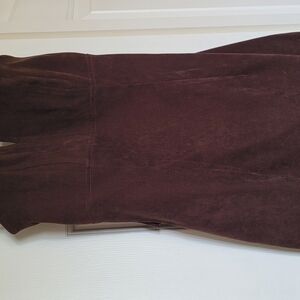 Elegant Brown Sheath Midi Cocktail Dress